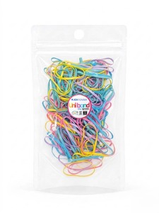 Élastiques à cheveux ronds en TPU Uniband, couleurs pastel, haute qualité, écologiques, unisexes, fabriqués en Corée, pour usage quotidien, emballage en sachet OPP. - Product Image 1