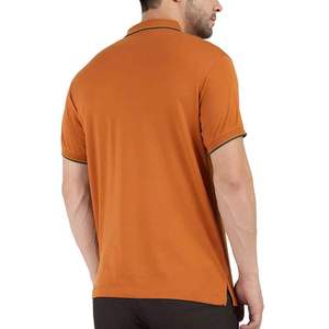 เสื้อโปโลผู้ชาย สีพื้น ระบายอากาศได้ดี แขนสั้น คุณภาพสูง สวมใส่สบาย รับผลิตแบบ OEM ODM 2026 - Product Image 6