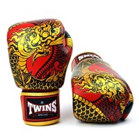 Gants de boxe personnalisés avec impression de dragon, fabriqués en cuir de qualité supérieure, en tailles sur mesure et à bas prix, avec une bonne qualité