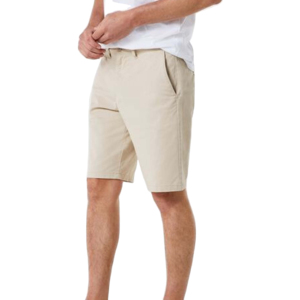 Best Quality Casual Loose-Fit Solid 100% Polyester Canvas <b>Chino</b> Shorts Men <b>Elastic</b> <b>Waist</b> Quick Dry Breathable Outdoor Travel - Product Image 2