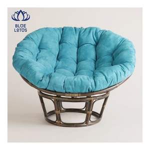 TOP SELLING Papasan <b>Chair</b> 2026 Woven Fiber Frame Soft <b>Pad</b> for Relaxation Seating and Reading Nook Space Durable Support - Product Image 1
