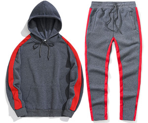 polyester cotton tracksuit custom logo printing embroidery OEM service factory direct supply tracksuit - Product Image 4