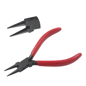 คีมปากแหลมสแตนเลสขนาด 115 มม. ผิวเคลือบสีดำ ปากเรียบ ด้ามจับ PVC รองรับ OEM ใช้ตัด ตัดวงแหวน จีบ หรือใช้ตกปลา - Product Image 1