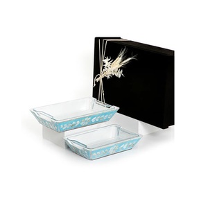 Plateau de service en verre au design avantageux avec base en bois et incrustations de nacre, ustensile de cuisine, plateau alimentaire à prix avantageux - Product Image 1