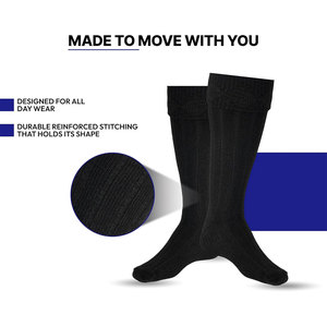 Factory Direct Mens Scottish Highland Kilt Hose <b>Socks</b> Wool Blend <b>Soft</b> Long Length <b>Socks</b> for Tartan Kilts Bulk Order Available - Product Image 5
