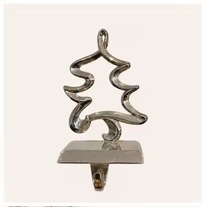 Premium Holiday <b>Stocking</b> <b>Holder</b> Decorative Metal Accent for Winter Styling - Product Image 2