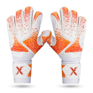 Gants de gardien de but en cuir respirants antidérapants à doigts complets pour l'entraînement au football, le développement des compétences en club et l'entraînement d'équipe - Product Image 1