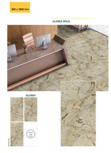Azulejos de porcelana pulida tamaño grande 80X160cm losa esmaltada para pared y suelo Estilo clásico-para sala de estar Oficina Villa Hotel - Product Image 3