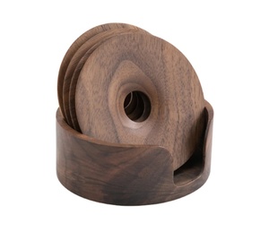 Posavasos de té de madera decorativo de mesa de cocina hecho a mano indio Acabado natural de madera de mango para té Café Vino para restaurantes - Product Image 1