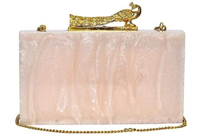 Pochette Chic Vintage en Bois et Résine pour Filles, Portefeuille Style Dame avec Chaînes Décoratives Élégantes, Fait Main par MULTI CRAFT - Product Image 2