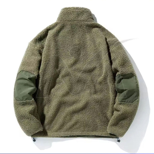 Veste d'hiver en polaire écologique à fermeture éclair sur le devant, grande taille, fabriquée avec des matériaux de haute qualité, confortable pour les consommateurs soucieux de l'environnement - Product Image 2