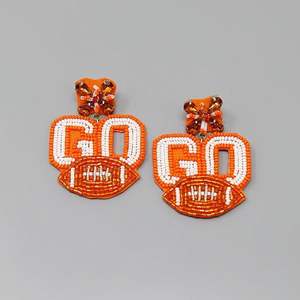 Boucles d'oreilles de mariage artisanales en perles de rocaille, style élégant, uniques, avec pompons en perles de rocaille, bijoux de mode - Product Image 6