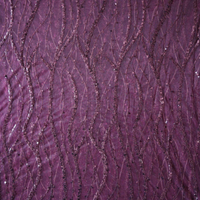 Tissu brodé SQ, tissu perlé, tissu de soie brodé, tissu de chiffon, tissu pour abaya, matière pour kaftan, vente en gros, export, vrac, USA