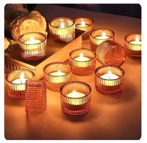 Velas Aromáticas de Cera de Soya en Elegantes Portavelas de Vidrio con Base de Terciopelo, Ideales para Regalos y Decoración - Product Image 4