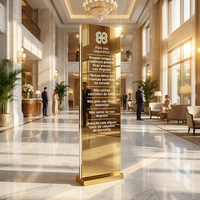 Pylône LED extérieur personnalisé, éclairé, pour centre commercial multi-utilisateurs, totem de direction, tour monolithique en aluminium étanche