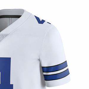 Camiseta de Fútbol Americano al por Mayor de Alta Calidad, Personalizada, de Malla Sublimada, con Nombre y Número del Equipo Impresos - Product Image 6
