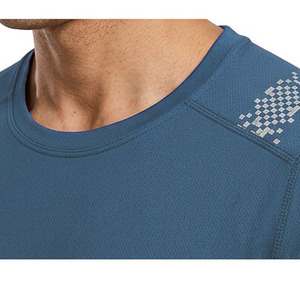 Custom Compression Gym Running Slim Fit Reflective 100% Polyester <b>Men</b> T Shirt <b>Half</b> <b>Sleeve</b> Athletic Wear Training Fitness - Product Image 5