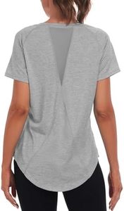 เสื้อยืดกีฬาสำหรับผู้หญิง ซึมซับเหงื่อ แห้งเร็ว ระบายอากาศดี เหมาะสำหรับออกกำลังกาย วิ่ง และเล่นกีฬา - Product Image 3