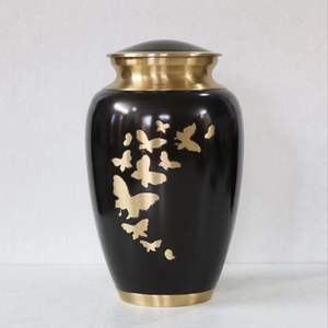 Urne en aluminium antirouille pour cendres humaines taille adulte - Urne funéraire en métal résistant à la corrosion - Vase commémoratif inaltérable pour funérailles - Product Image 6