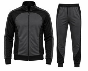 Conjunto Deportivo Personalizado con Logotipo, Ropa Deportiva Premium Negra para Hombre - Product Image 1