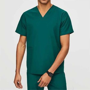 Professional Cotton <b>Scrub</b> <b>Sets</b> with Private Label Breathable Comfortable Unisex Hospital Uniforms - Product Image 2