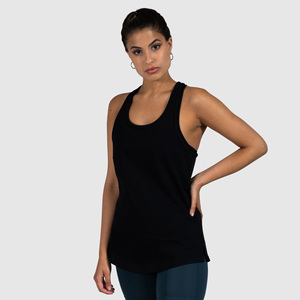 Wholesale Custom High Elastic Lightweight Breathable Cotton Crop <b>Top</b> Tank <b>Top</b> Two Tone <b>Patchwork</b> Slim Fit Knitted Tank <b>Top</b> Women - Product Image 2