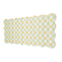 Tapis de bureau à motif damier festonné, esthétique, antidérapant, pour ordinateur, idéal pour le bureau et la maison, vente en gros, OEM