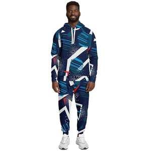 Nuevo Conjunto Deportivo Personalizado de Moda, Traje Deportivo de Poliéster Sublimado de Dos Piezas para Hombre - Product Image 3