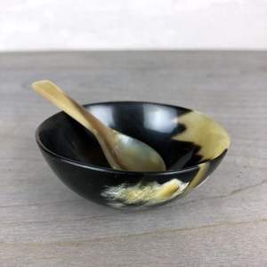 Nouveau Bol en Corne Naturelle Fait Main Style Animal, Design Personnalisé, pour Salade ou Fruits, Objet d'Art Chinois de Collection - Product Image 5