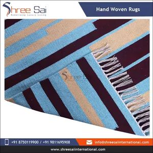 Hot Sale Elegant and Stylish Cozy Cotton Woven Area <b>Rugs</b> for Home Decor Durable Carpet for Living Room Bedroom Office <b>Spaces</b> - Product Image 4