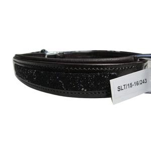 Custom Made Indian Leather Dog Collar Premium Look with Hand Made <b>Stitching</b> and Colorful Thread Expensive Pet Leash. - Product Image 3