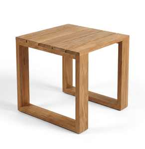 Modern Minimalist <b>Outdoor</b> Teak Wood <b>Side</b> <b>Table</b> Durable Handmade Solid Wood Coffee <b>Table</b> For Garden Patio Living Room Furniture - Product Image 1