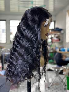 Peluca de Cabello Humano Natural con Encaje Frontal Completo HD, Cabello Virgen Vietnamita 13x4, 180% de Densidad, Rizado Profundo, Encaje Transparente, Venta al Por Mayor - Product Image 3