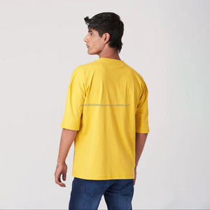 Camiseta Unisex 100% Algodón de Alta Calidad, Logotipo Personalizado OEM, Estilo Urbano Extra Grande, Impresión Serigráfica, Cuello Redondo, para Hombre - Product Image 6