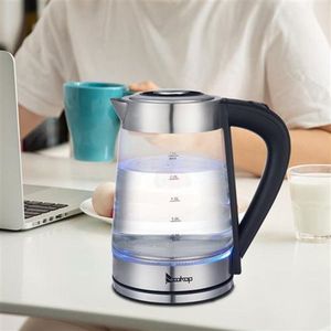 ZOKOP HD 250 Electric Kettle 110V 1200W 2.5L Capacity Blue Glass Design - Product Image 6