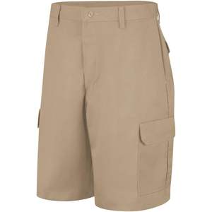 Custom <b>Men's</b> Sporty <b>Khaki</b> High Street Style Cargo <b>Shorts</b> PT66 100% Cotton Woven Solid Pattern Size 34x12 for Summer - Product Image 1
