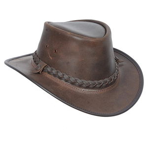 Chapeau de cowboy en cuir pour hommes et femmes, chapeau de sport occidental personnalisé, réglable, fabrication OEM ODM, personnalisation de la marque - Product Image 5