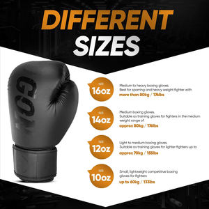 Custom Professional Boxing Gloves Full Finger <b>Design</b> Hook Loop Closure Embroidery/Printing Logo PU/Genuine Leather for Gyms - Product Image 6