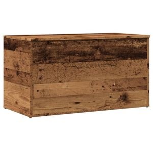 Coffre de rangement en bois vieilli 33.1x16.5x18.1, Meuble de salon en bois d'ingénierie - Product Image 2
