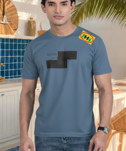 T-shirt pour homme imprimé 100 % coton, personnalisable, manches courtes, service OEM, tricoté BD, teint uni, séchage rapide, respirant - Product Image 2