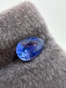 Natural Royal Blue Sapphire Pear Cut 2.02CT 10x7x4MM Loose Polished Faceted Gemstone Color Play Ceylon for Collector/Jewellery - Product Image 1
