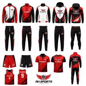 ชุดยูนิฟอร์มทีมแบบซับลิเมชั่นสั่งทำพิเศษ เสื้อกีฬา กางเกงวอร์ม ชุดฝึกซ้อม ชุดฟุตบอล ชุดบาสเก็ตบอล ผลิตชุดทีม - Product Image 3