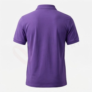 Polo à manches courtes pour homme, couleur unie, tricoté, décontracté, coupe classique, boutons - Product Image 2