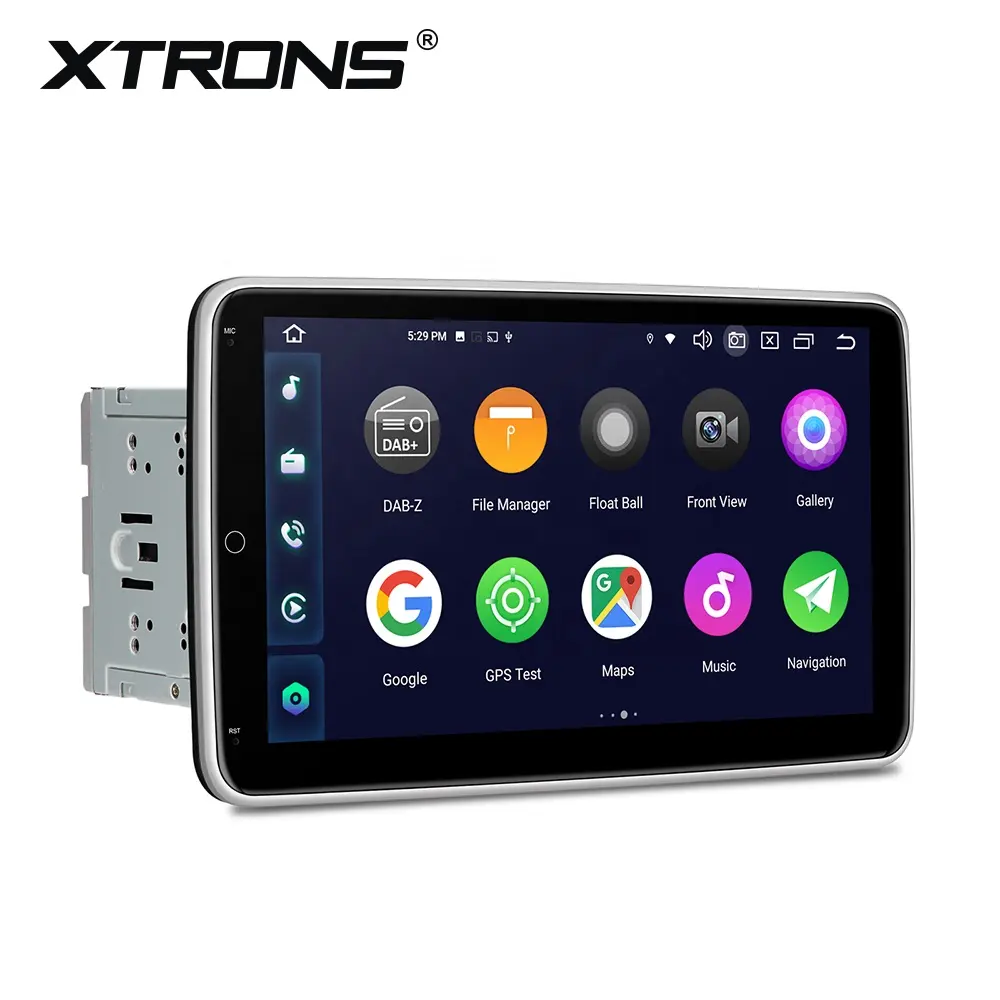 XTRONS 10.1 "Vertical Tela QLED 2 Din Carro Sistema De Áudio Android Jogador Carplay 4G LTE Ajustável Ângulo de visão Car DVD Player