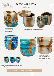 2025 nouveau bois résine époxy Bakhoor brûleur encens Madhkan brûleur arabe Oud brûleur pour parfum de maison pour Ramadan cadeau - Product Image 5