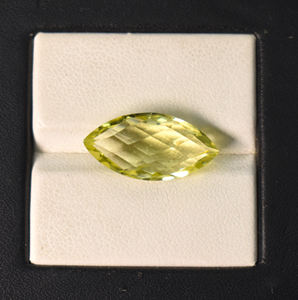 Pierre précieuse en quartz citron naturel, quartz citron jaune 20x10 mm, taille marquise, fabrication de bijoux, pierre précieuse en vrac de 6,95 carats pour bijoux - Product Image 1