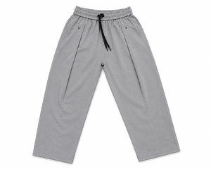 Men's Casual Straight Leg <b>Drawstring</b> <b>Trousers</b> Mid Elastic Stretch Washed Finish Plain Dyed Solid Pattern Snap Pocket-Woven Terry - Product Image 5