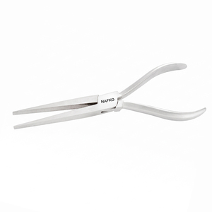 Wholesale Premium Quality Optician <b>Long</b> Flat <b>Nose</b> pliers 4mm Jaw 180mm Stainless Steel Optical Workshop Supplies Jewelry Tools - Product Image 1