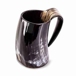 Taza de Cuerno de Búfalo Hecha a Mano, Taza Vikinga Ecológica de Cuerno de Buey para Beber Cerveza, Tazas de Café de Cuerno Personalizadas, Precios Más Bajos de la India - Product Image 3