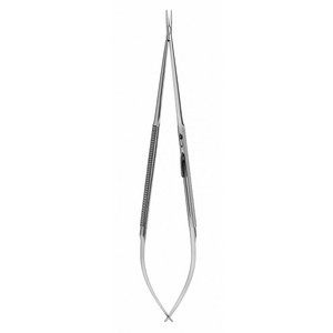 Portaagujas microquirúrgicas JACOBSON Delicate Touch con mango redondo, acabado espejo y satinado, instrumento quirúrgico ZETOMEDPRO - Product Image 1